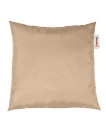 Atelier Del Sofa Cojín Pouf 40x40 cm Visón Terciopelo 100% Poliéster Ecológico y Confortable