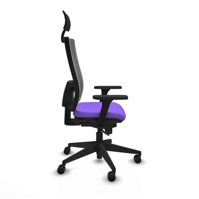 PIQUERAS Y CRESPO Silla de oficina Horna con mecanismo Sincro, Lila y Gris PIQUERAS Y CRESPO Silla de oficina Horna con mecanismo Sincro, Lila y Gris