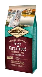 Carnilove Pienso para Gatos Esterilizados Adultos Fresh Carpa Trucha 6 kg