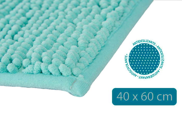 Berilo Alfombra Baño Jade Azul 40x60 cm (Set de 12)