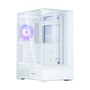 Zalman P40 Prism White Midi Tower Blanco con Iluminación RGB para PC