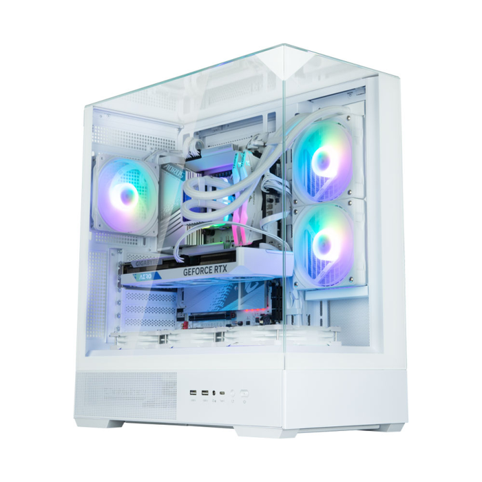 Zalman P40 Prism White Midi Tower Blanco con Iluminación RGB para PC