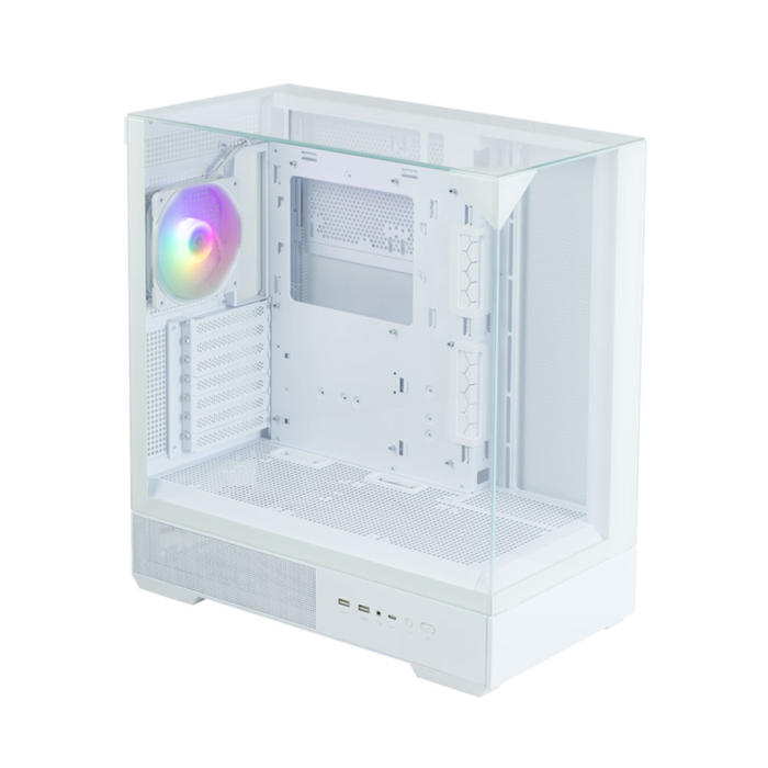 Zalman P40 Prism White Midi Tower Blanco con Iluminación RGB para PC