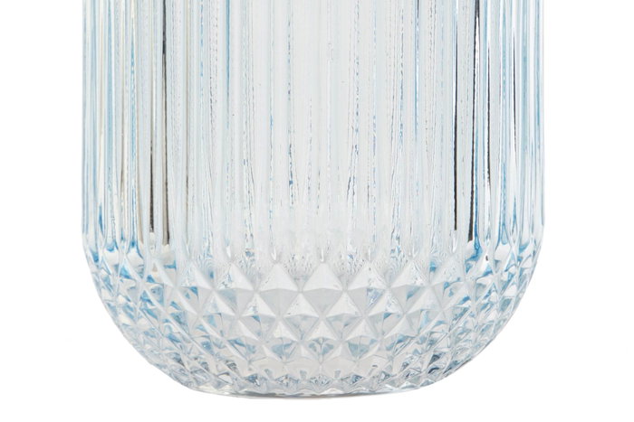 DKD Home Decor Jarrón de Cristal Azul 15x15x36 cm DKD Home Decor Jarrón de Cristal Azul 15x15x36 cm