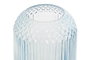 DKD Home Decor Jarrón de Cristal Azul 15x15x36 cm
