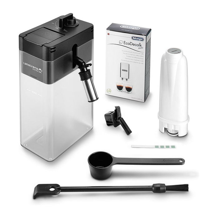 De'Longhi PrimaDonna Soul ECAM610.55.SB Cafetera Superautomática, 2 Tubos de Leche, LatteCrema, Cuerpo de Aluminio, 19 Bares, Color Plata/Negro