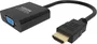 Vision TC-HDMIVGA/BL Adaptador HDMI Macho a VGA Hembra, Resolución 1920x1080 Full HD, Cable 0.23m, HDMI 1.4b, Negro