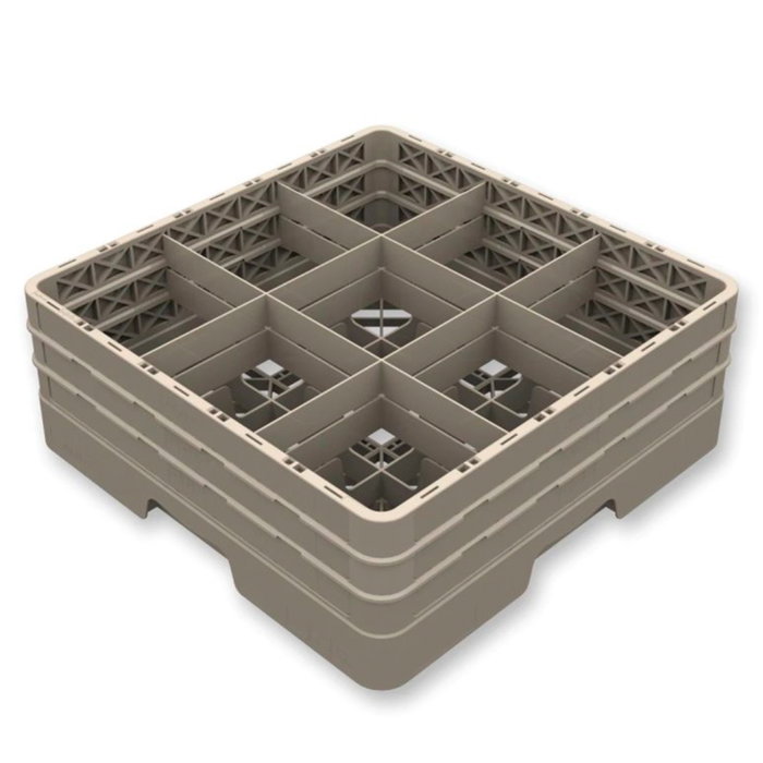 Vollrath Pujadas Cesta Puj Base + 3 Alt 9 Div - Cesta de almacenaje con 9 compartimentos, polipropileno, 200 mm alto