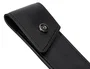 Belius Turbo Roller y estuche aluminio textura punteada negro plateado tinta negro caja de diseño