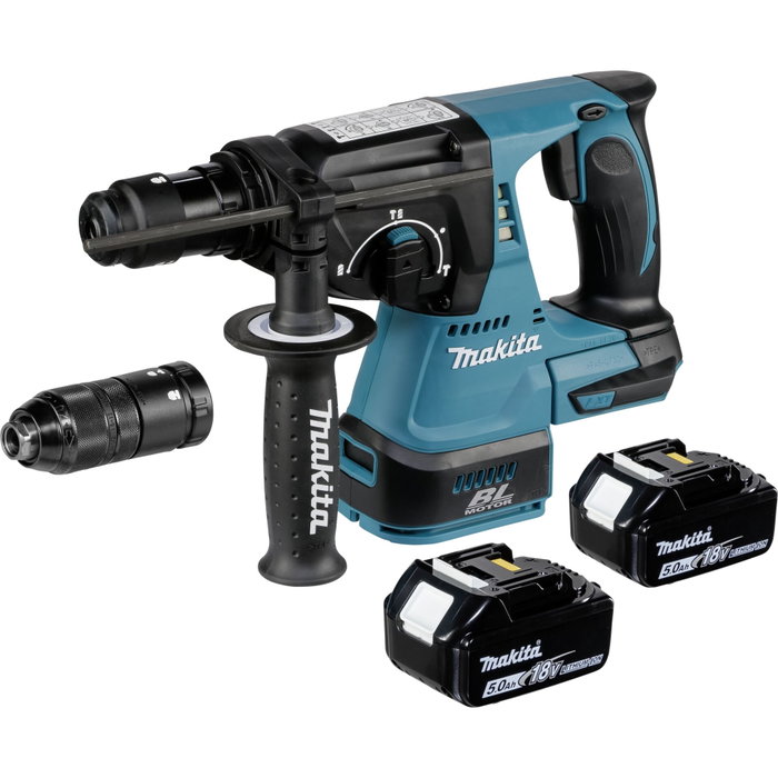 Makita DHR243RTJ Martillo perforador inalámbrico con 2 baterías de 5.0 Ah Makita DHR243RTJ Martillo perforador inalámbrico con 2 baterías de 5.0 Ah