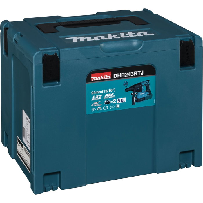 Makita DHR243RTJ Martillo perforador inalámbrico con 2 baterías de 5.0 Ah Makita DHR243RTJ Martillo perforador inalámbrico con 2 baterías de 5.0 Ah