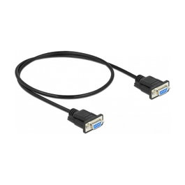 DeLOCK Cable Serie RS-232 D-Sub9 Hembra a Hembra Módem Nulo 0,5 m