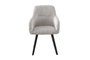 DKD Home Decor Silla de Pana Gris y Negro
