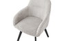 DKD Home Decor Silla de Pana Gris y Negro