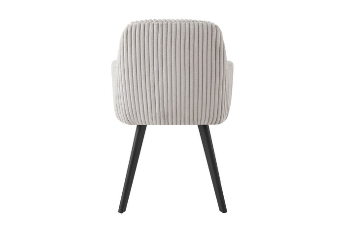 DKD Home Decor Silla de Pana Gris y Negro