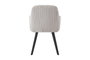 DKD Home Decor Silla de Pana Gris y Negro