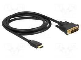 DeLOCK Cable bidireccional HDMI a DVI 18+1 de 1,5 m