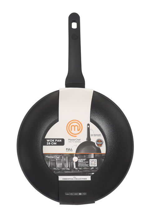 Masterchef Sartén Wok 28 cm Aluminio Forjado 3.0 mm Antiadherente 3 capas (6 Unidades)