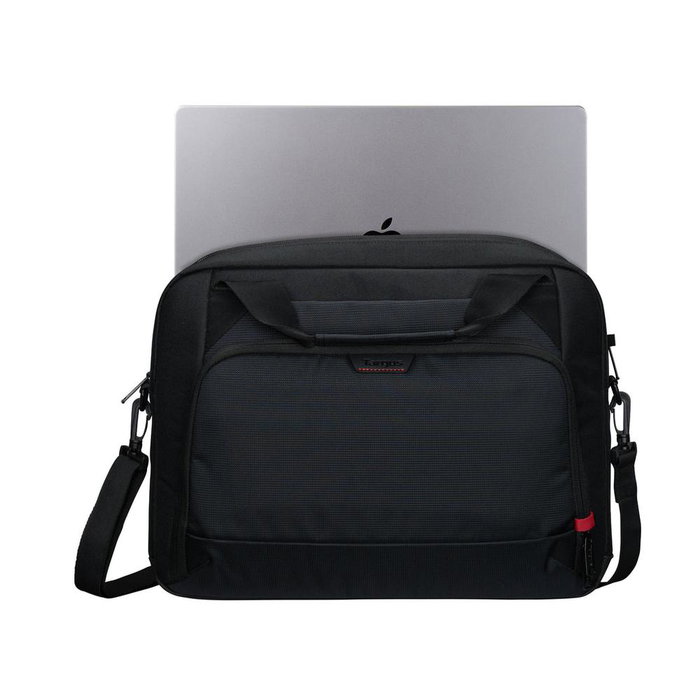 Targus Maletín EcoSmart para Portátil 16 Pulgadas (40.6 cm) Negro, Fabricado con Materiales Reciclados y Resistente al Agua