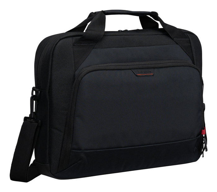 Targus Maletín EcoSmart para Portátil 16 Pulgadas (40.6 cm) Negro, Fabricado con Materiales Reciclados y Resistente al Agua