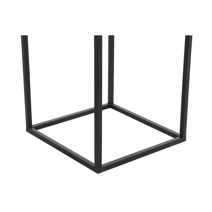DKD Home Decor Set de 2 Maceteros Metálicos Negro 33x33x67 cm DKD Home Decor Set de 2 Maceteros Metálicos Negro 33x33x67 cm