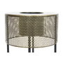 DKD Home Decor Set de 2 Maceteros Metálicos Negro 33x33x67 cm
