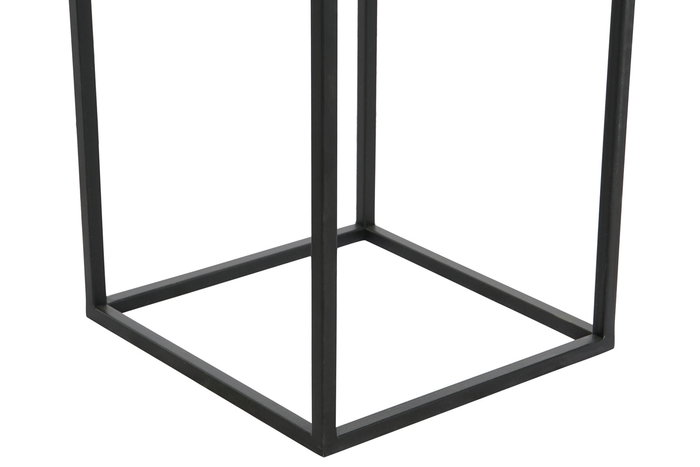 DKD Home Decor Macetero Loft Negro Dorado Metal 33 x 67 x 33 cm Set de 2