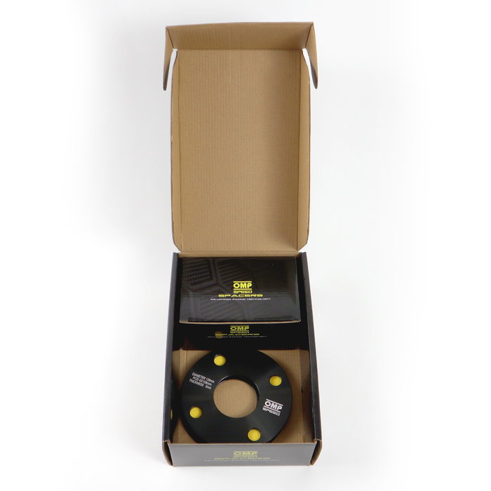 Omp OMPS08180501 Juego de Separadores 5 mm PCD 4x108 para Llantas de Aluminio, Fabricados en Aluminio Forjado 6061-T6