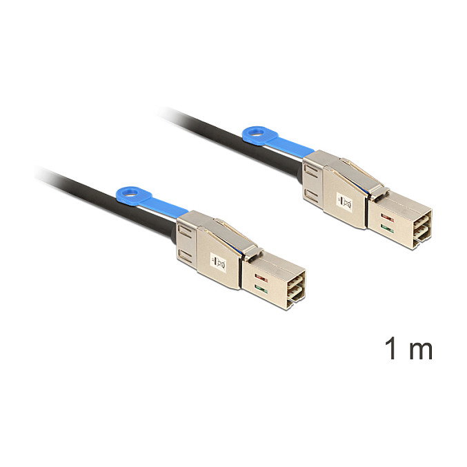 DeLOCK Cable Externos SAS 12Gbit/s - 36-polig 4x Shielded Mini MultiLane (M) 83394 DeLOCK Cable Externos SAS 12Gbit/s - 36-polig 4x Shielded Mini MultiLane (M) 83394
