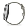 Garmin Venu 4 45 mm Plata con Correa de Silicona Gris
