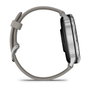 Garmin Venu 4 45 mm Plata con Correa de Silicona Gris