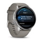 Garmin Venu 4 45 mm Plata con Correa de Silicona Gris