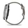 Garmin Venu 4 45 mm Plata con Correa de Silicona Gris