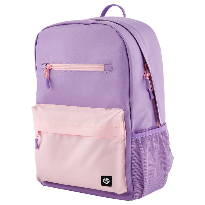 HP Mochila Campus Lavanda - Mochila Resistente al Agua para Portátil de 15.6 Pulgadas (39.6 cm), Compartimento para Tableta, Poliéster Reciclado
