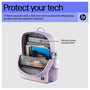 HP Mochila Campus Lavanda - Mochila Resistente al Agua para Portátil de 15.6 Pulgadas (39.6 cm), Compartimento para Tableta, Poliéster Reciclado