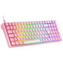 Teclado Gaming Mecánico Mars Gaming MKULTRAPRES Premium/ Rosa