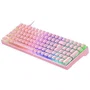 Teclado Gaming Mecánico Mars Gaming MKULTRAPRES Premium/ Rosa
