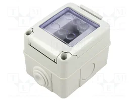GEWISS Carcasa 27 COMBI Gris IP55 para Aparatos Modulares