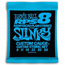 ERNIEBALL Cuerdas para Guitarra Eléctrica Planas Slinky RPS 8-38