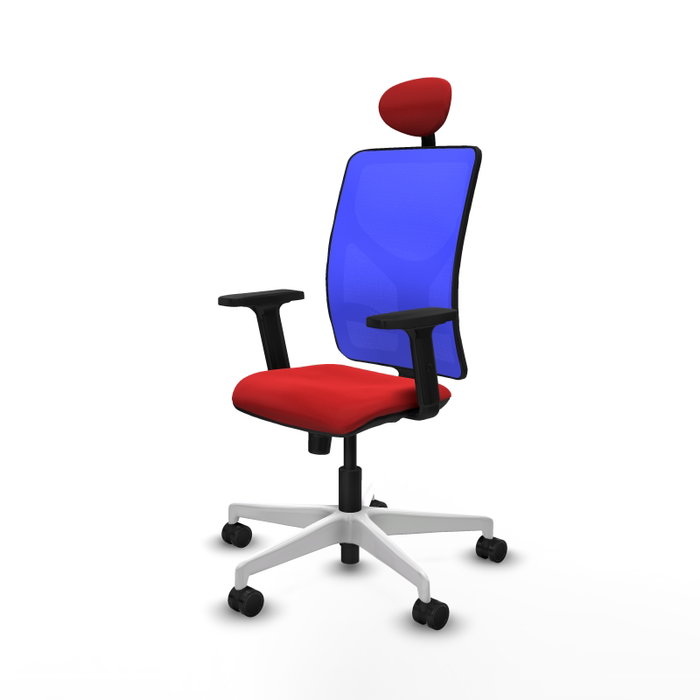 PIQUERAS Y CRESPO Silla de oficina Motilla con mecanismo Sincro, Rojo y Azul PIQUERAS Y CRESPO Silla de oficina Motilla con mecanismo Sincro, Rojo y Azul