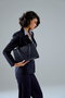 Vince Camuto Bolso Tote Azul Marino Avellino - Bolso de Piel de Polivinilo Elegante y Funcional para Mujer, Tamaño Mediano, 30x12x20 cm