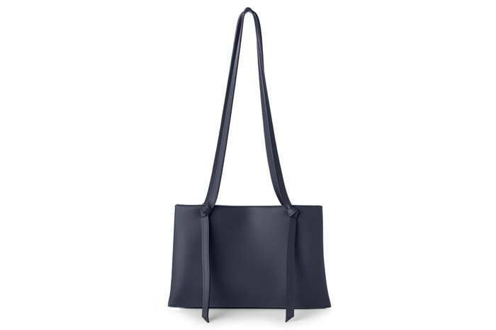 Vince Camuto Bolso Tote Azul Marino Avellino - Bolso de Piel de Polivinilo Elegante y Funcional para Mujer, Tamaño Mediano, 30x12x20 cm
