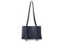 Vince Camuto Bolso Tote Azul Marino Avellino - Bolso de Piel de Polivinilo Elegante y Funcional para Mujer, Tamaño Mediano, 30x12x20 cm
