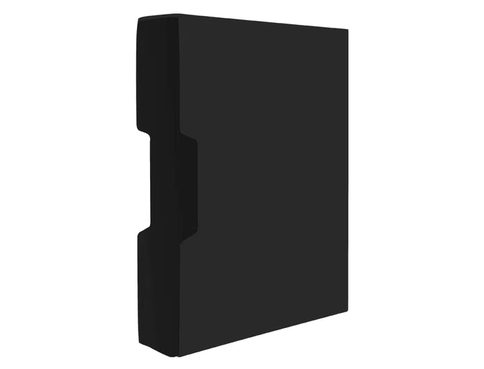 Liderpapel Carpeta 37865 Personaliza 100 Fundas Polipropileno DIN A4 Negra con Cajetín
