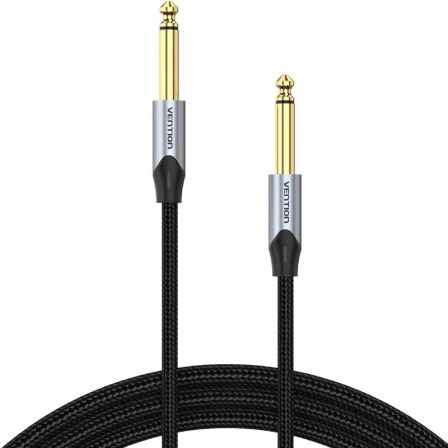 Vention BASHG Cable Estéreo Jack 6.5 Macho - Jack 6.5 Macho 1.5m Gris