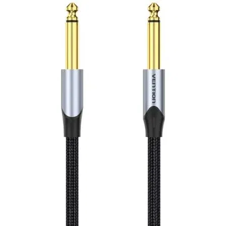Vention BASHG Cable Estéreo Jack 6.5 Macho - Jack 6.5 Macho 1.5m Gris