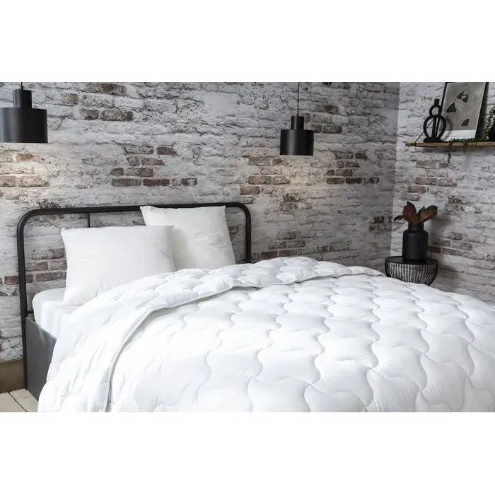 Abeil Edredón Douceur Absolue 240x260 cm Blanco Suave Microfibra Poliéster