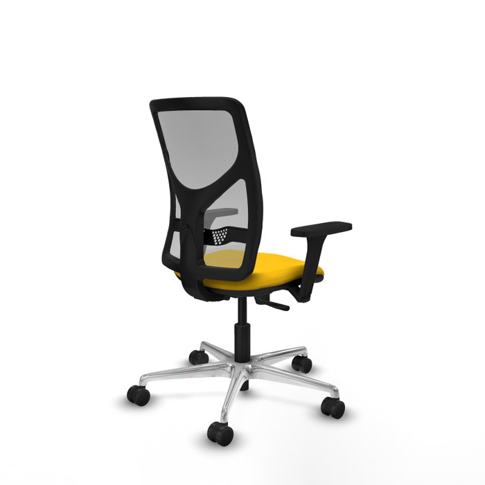 PIQUERAS Y CRESPO Silla de oficina Motilla con mecanismo Sincro, Amarillo y Gris PIQUERAS Y CRESPO Silla de oficina Motilla con mecanismo Sincro, Amarillo y Gris