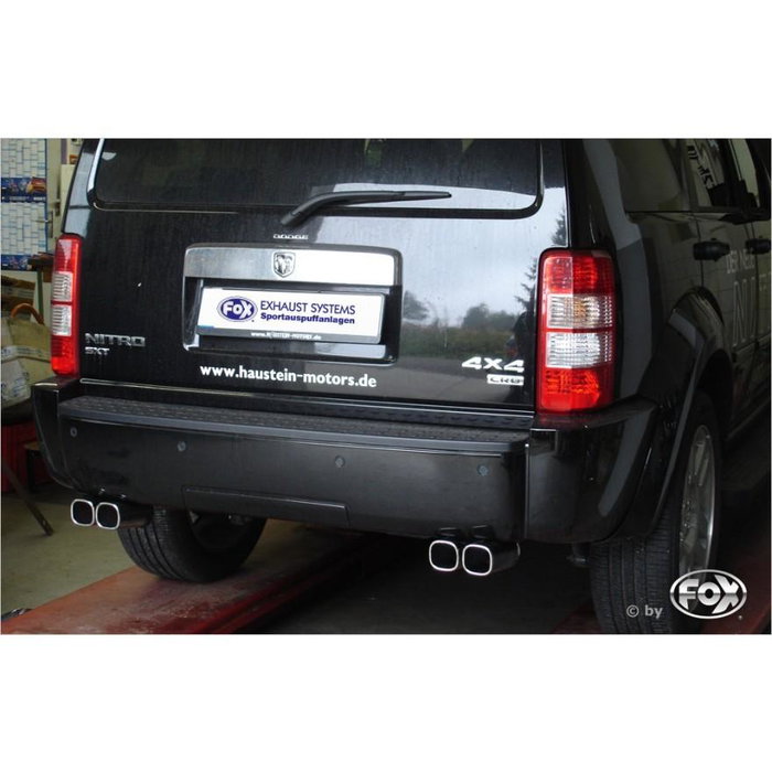 Fox FXDO010000-652 Dodge Nitro Final Pipe System Derecha-Izquierda - 2x78x75 Tipo 70 R, Tubo 63.5mm/2x50mm para 3.7L, 4.0L, 2.8L D Fox FXDO010000-652 Dodge Nitro Final Pipe System Derecha-Izquierda - 2x78x75 Tipo 70 R, Tubo 63.5mm/2x50mm para 3.7L, 4.0L, 2.8L D