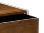 GIFTDECOR Mesita Cajon Balda Blanco-Bambu